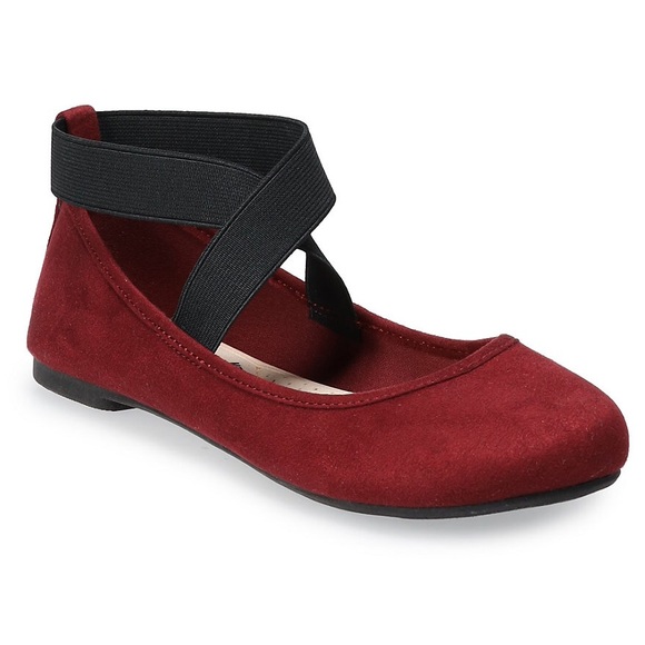 NWT SO Seadragon Womens Ballet Flats With Criss-Cross Ankle Straps